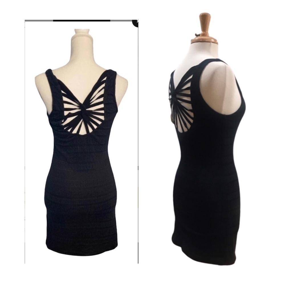 Free people black mini dress casual size XS black